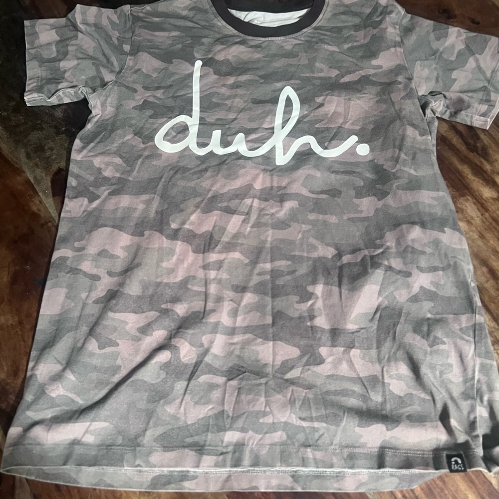 Rags to Raches Camouflage 'Duh' Tee